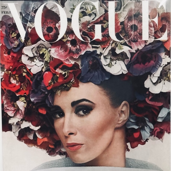 VOGUE MAGAZINE ARCHIVE FEBRUARY 1 1964 ART PRINT FRAMED